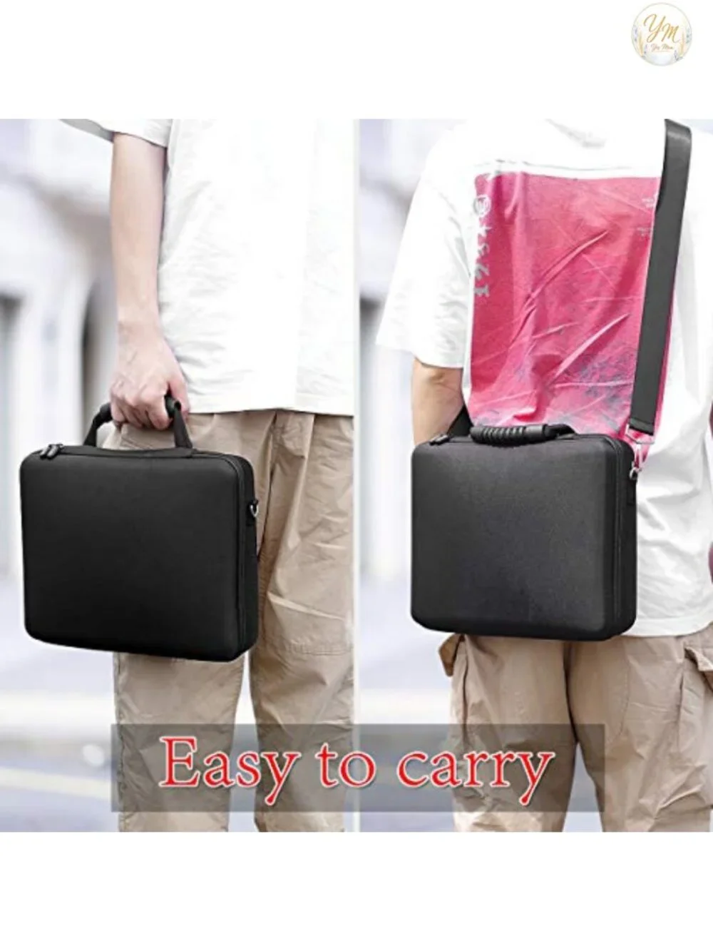 Card Game Case Storage Holder for 2500+ Cards, EVA Box with Shoulder Strap